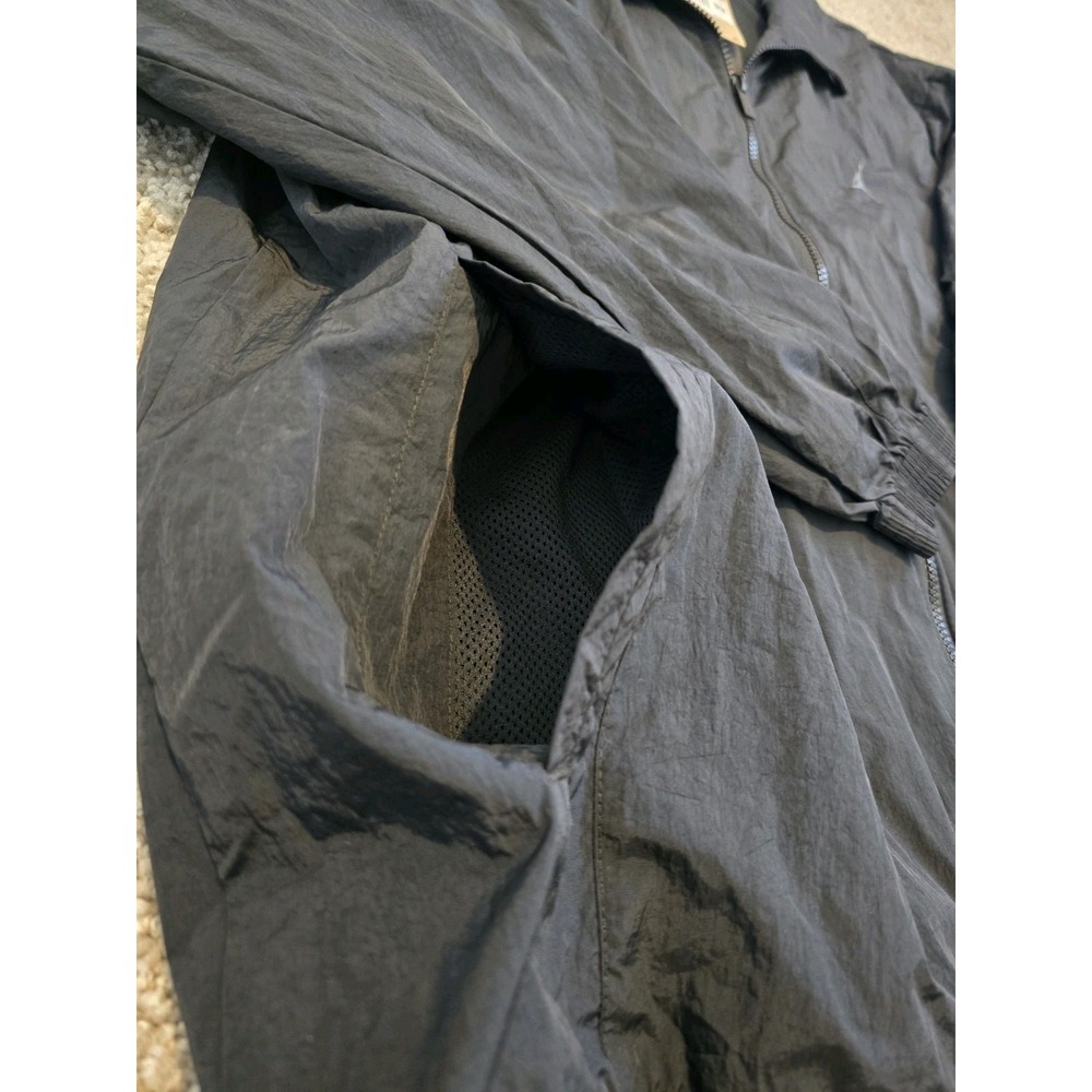 Nike Air Jordan Nylon Windbreaker Jacket Black Fv7299-010 - Men's Size 2XL NWT - Picture 6 of 16